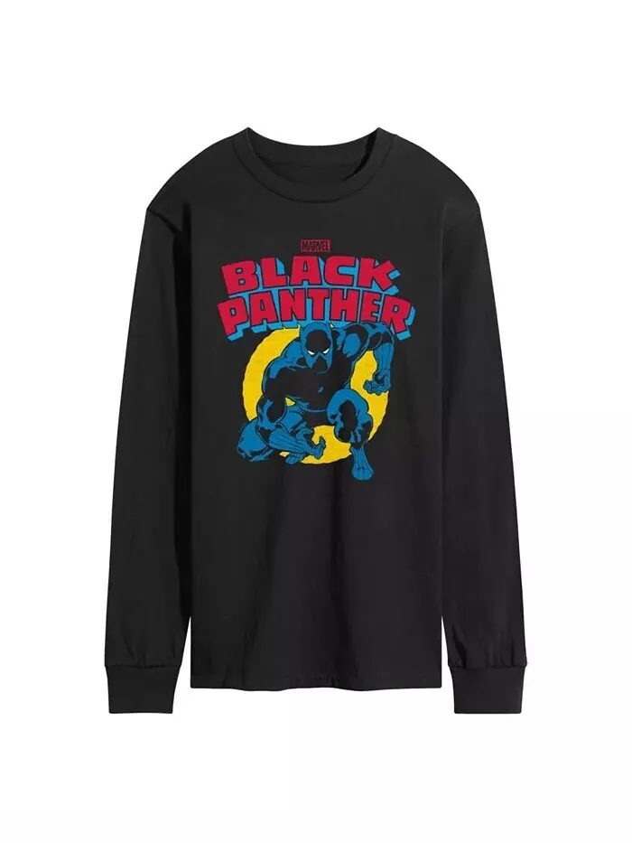 Мужская футболка с длинным рукавом Black Panther AIRWAVES — изображение 1 из 3, черный