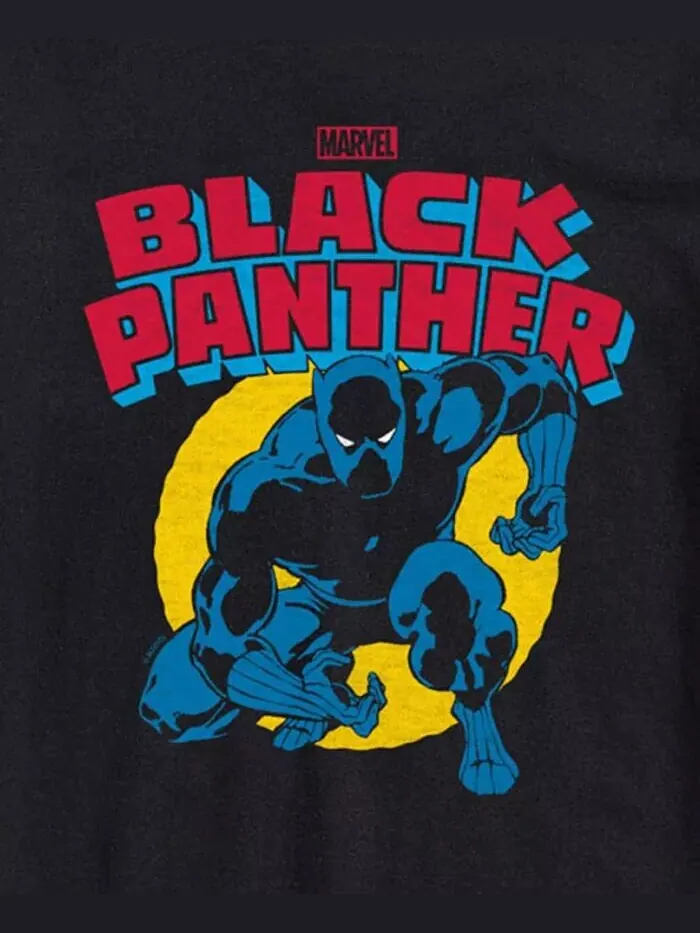 Мужская футболка с длинным рукавом Black Panther AIRWAVES — изображение 3 из 3, черный