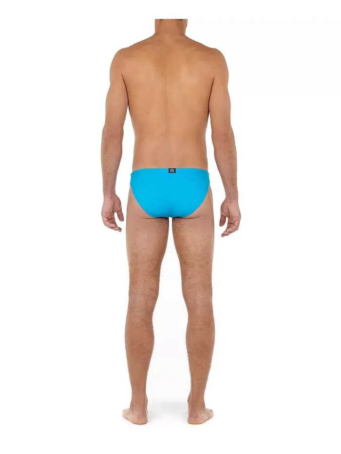 Мужские плавки-слипы Sea Life Swim Micro Briefs HOM USA — изображение 2 из 2, бирюзовый