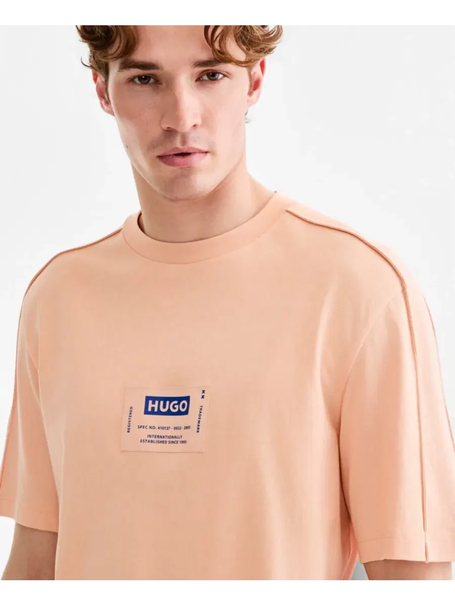 Футболка с коротким рукавом Nurazti Hugo Boss — изображение 3 из 3, светлый/оранжевый