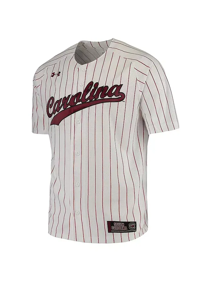 Мужская бейсбольная джерси South Carolina Gamecocks Performance Replica Under Armour — изображение 2 из 5, белый