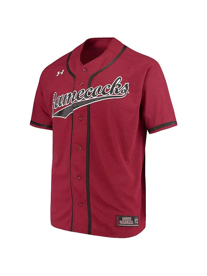 Мужская бейсбольная джерси South Carolina Gamecocks Performance Replica Under Armour — изображение 5 из 5, белый