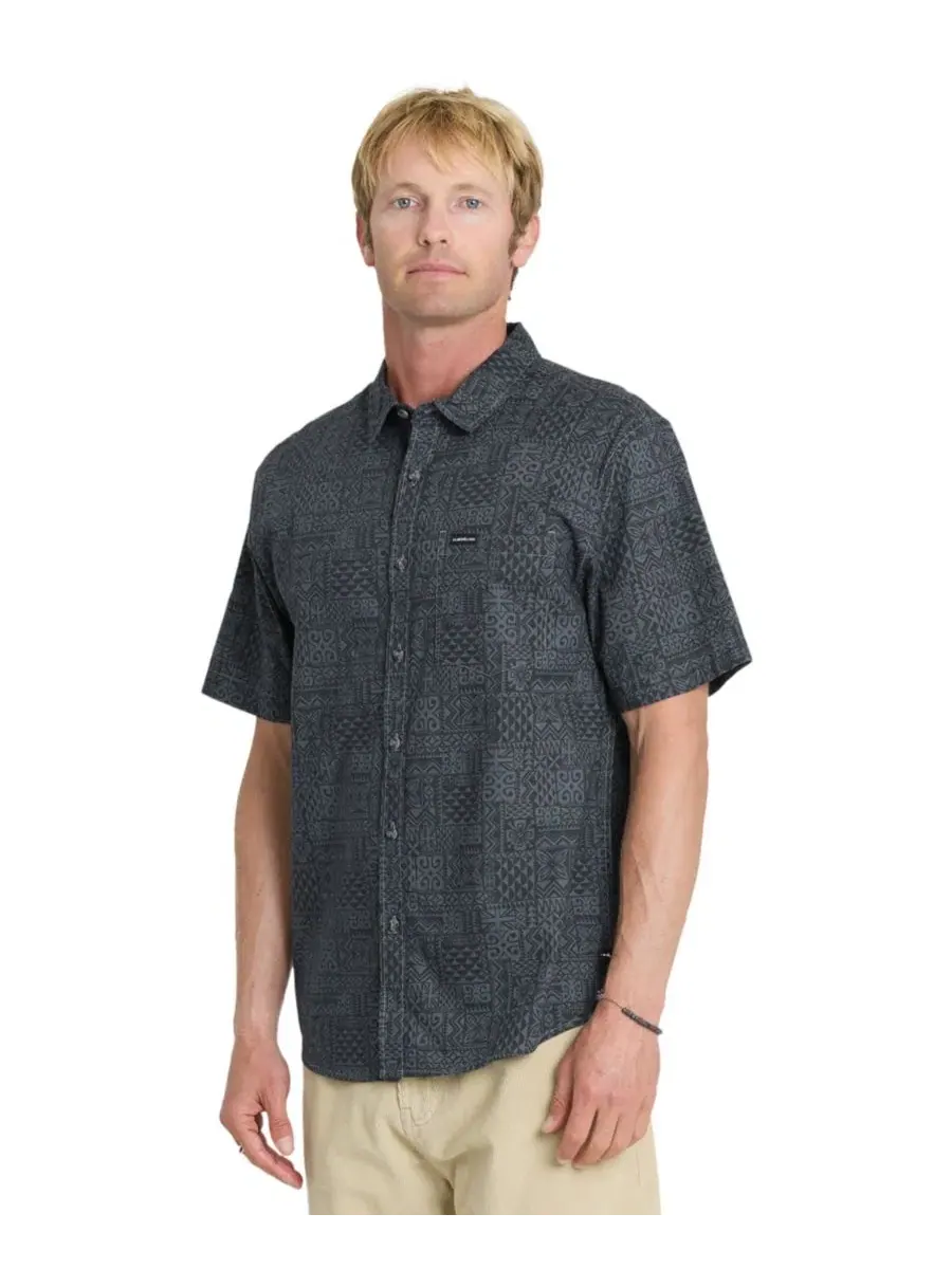 Мужская рубашка с принтом Koa Classic Quiksilver — изображение 3 из 5, серый