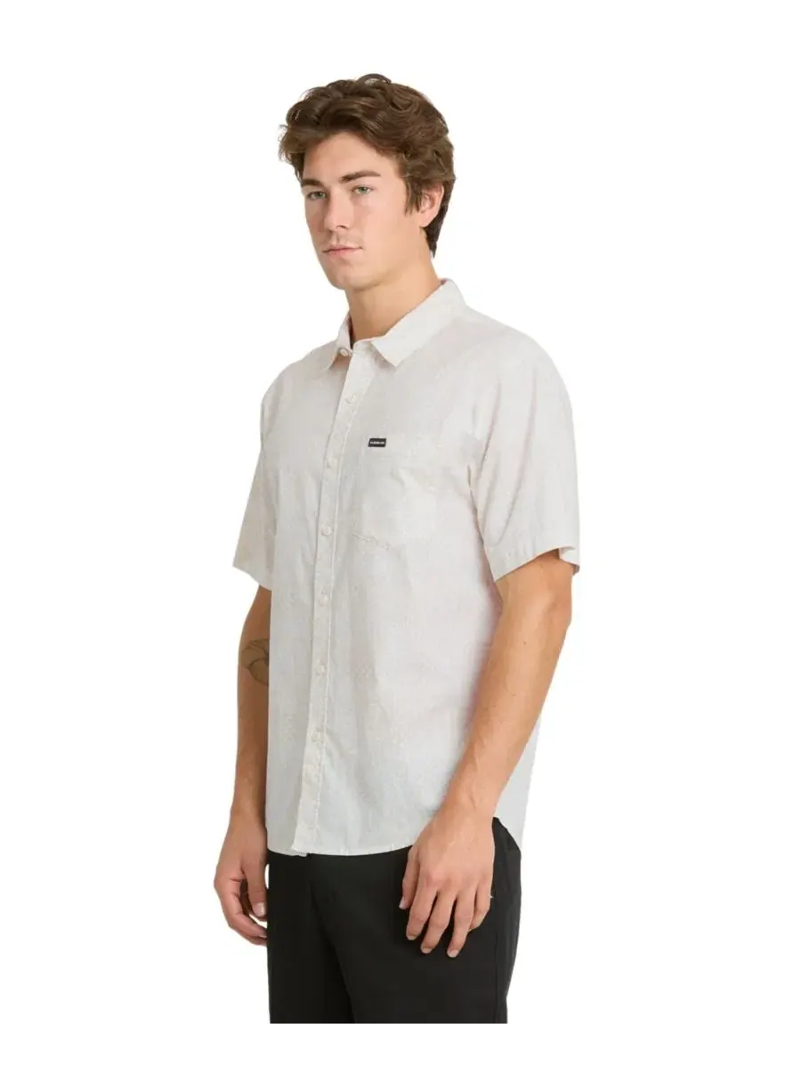 Мужская рубашка Koa Classic Printed Poplin Quiksilver — изображение 3 из 5, белый