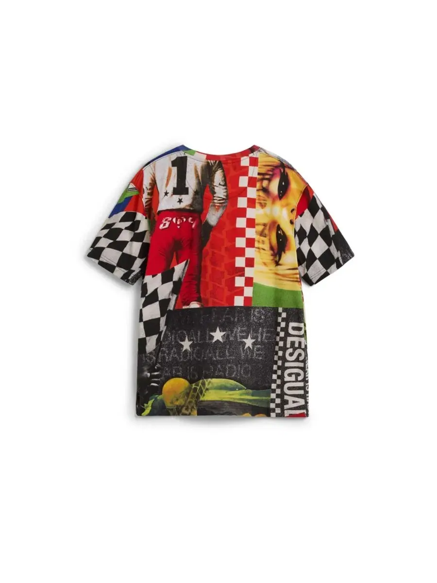 Футболка с принтом 1984 Racing Desigual — изображение 2 из 5, оранжевый красный