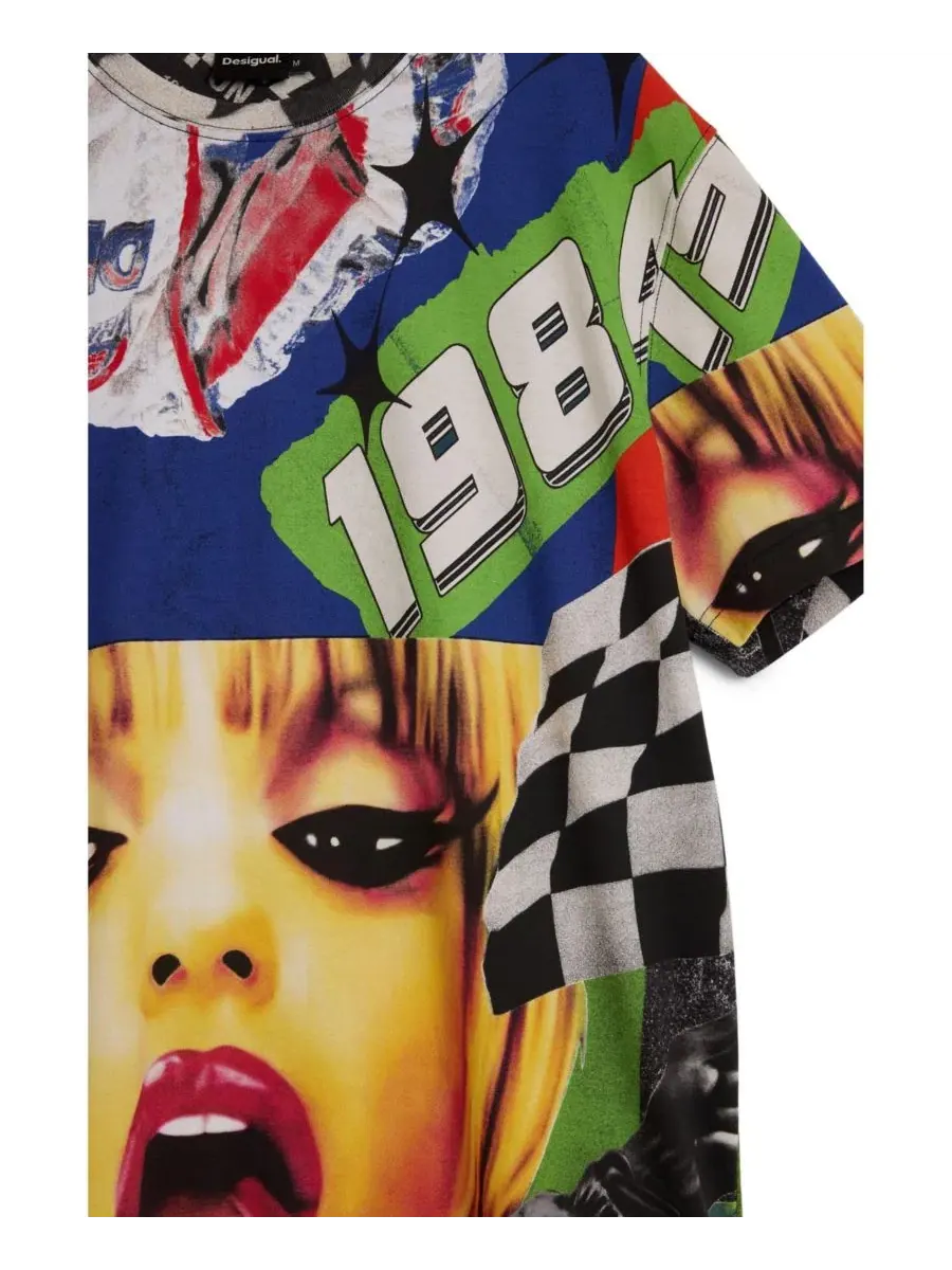 Футболка с принтом 1984 Racing Desigual — изображение 3 из 5, оранжевый красный