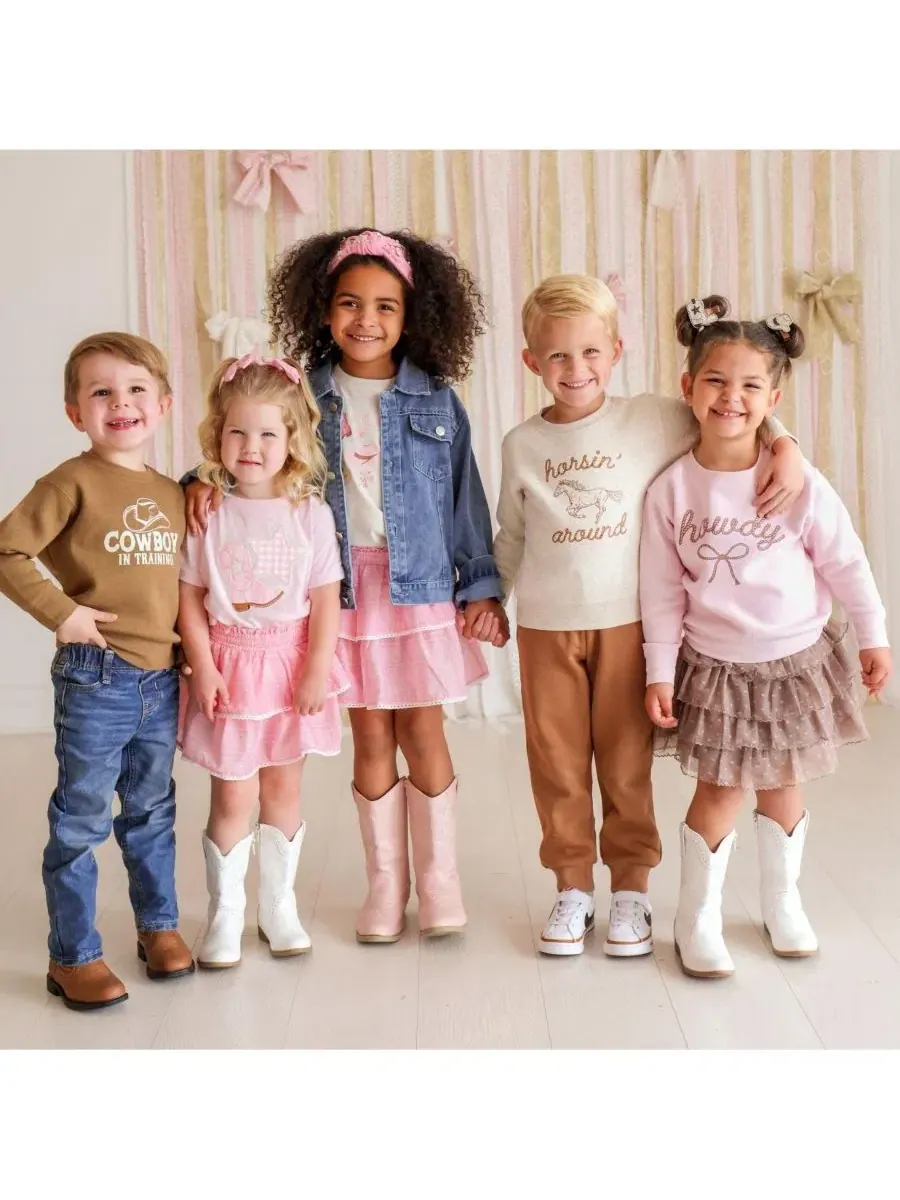 Джинсовая куртка с принтом на спине Cowgirl Cutie Patch Sweet Wink — изображение 5 из 5, джинсовый синий