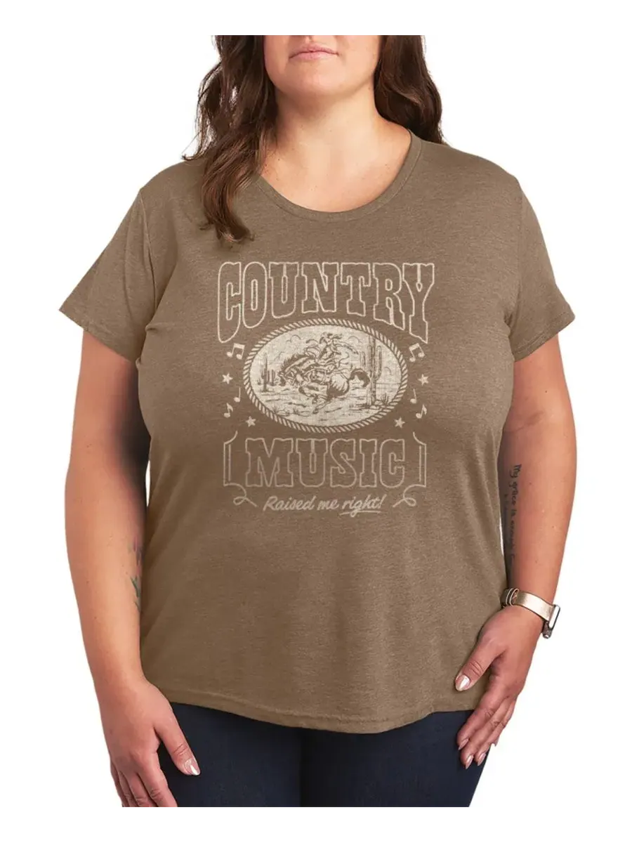 Футболка с принтом, классический крой, Country Graphic Hybrid Apparel, Heather Mocha — изображение 1 из 3