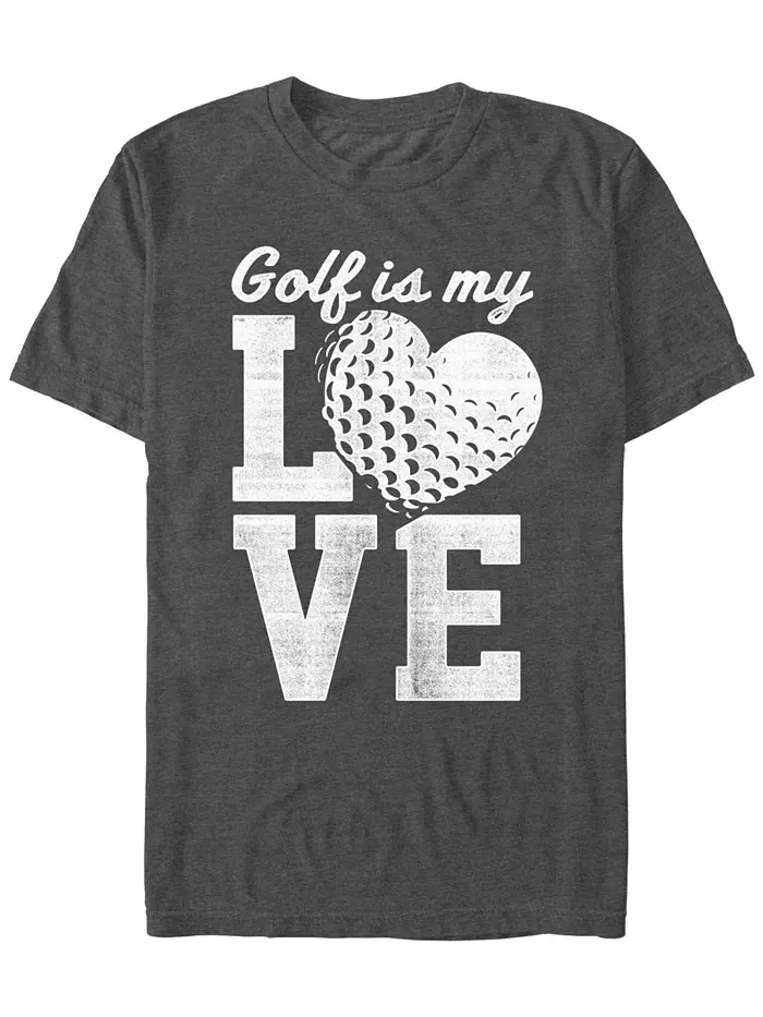 Мужская футболка с коротким рукавом Golf Love Fifth Sun — изображение 1 из 3, темно-серый