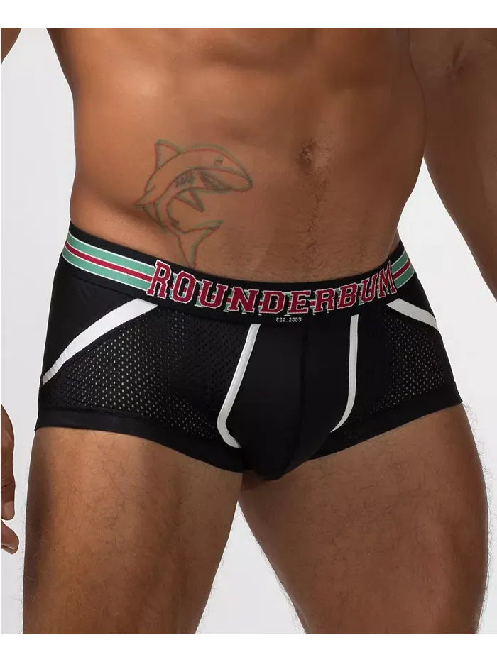 Мужские трусы VARSITY Anatomic Mini Trunk Rounderbum — изображение 2 из 5, черный