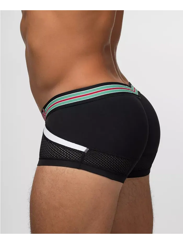 Мужские трусы VARSITY Anatomic Mini Trunk Rounderbum — изображение 3 из 5, черный
