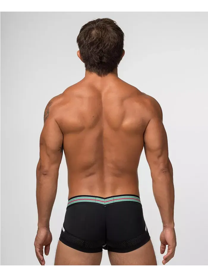 Мужские трусы VARSITY Anatomic Mini Trunk Rounderbum — изображение 4 из 5, черный