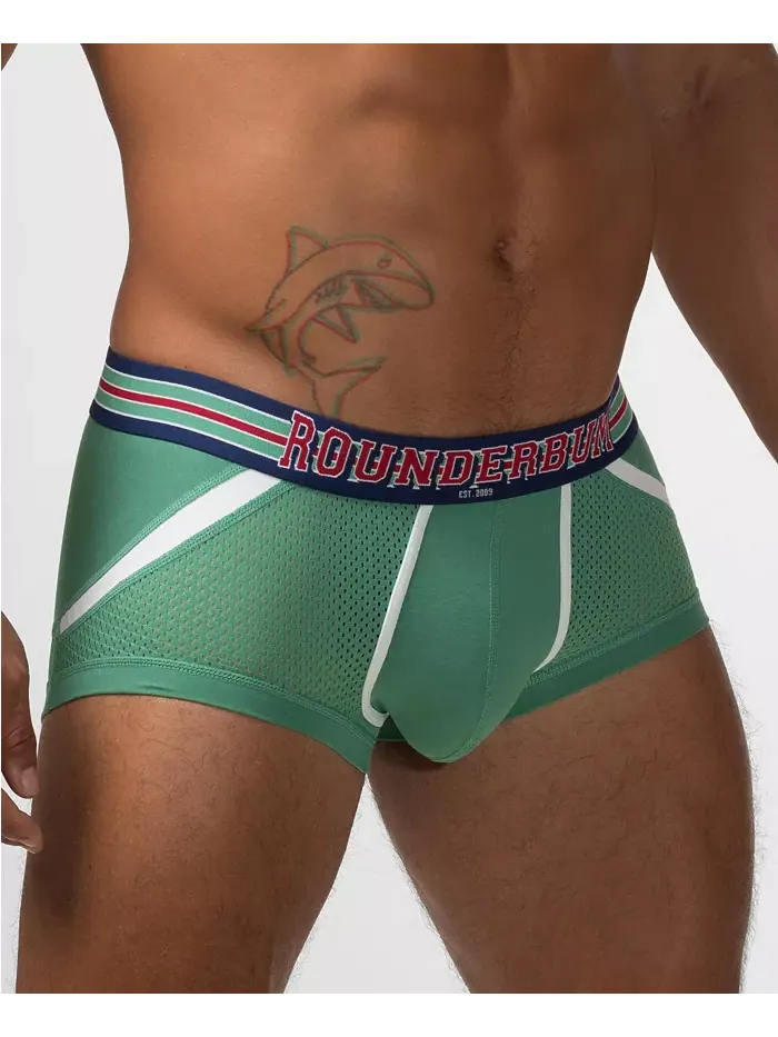 Мужские трусы VARSITY Anatomic Mini Trunk Rounderbum — изображение 2 из 5, зеленый
