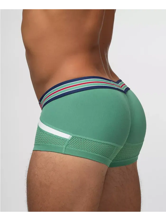 Мужские трусы VARSITY Anatomic Mini Trunk Rounderbum — изображение 4 из 5, зеленый