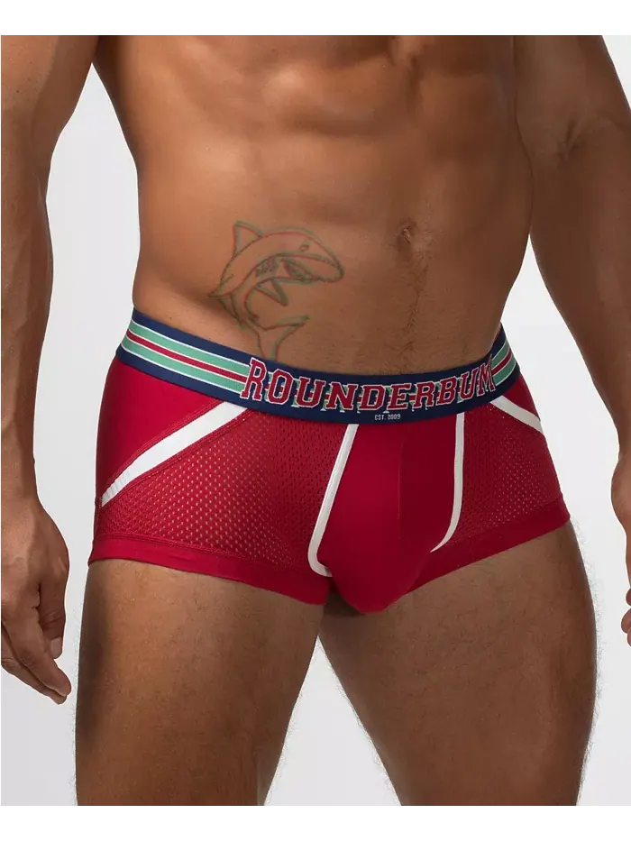 Мужские трусы VARSITY Anatomic Mini Trunk Rounderbum — изображение 2 из 5, красный