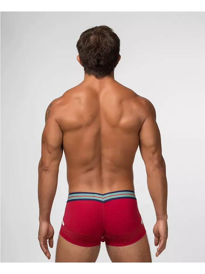 Мужские трусы VARSITY Anatomic Mini Trunk Rounderbum — изображение 3 из 5, красный