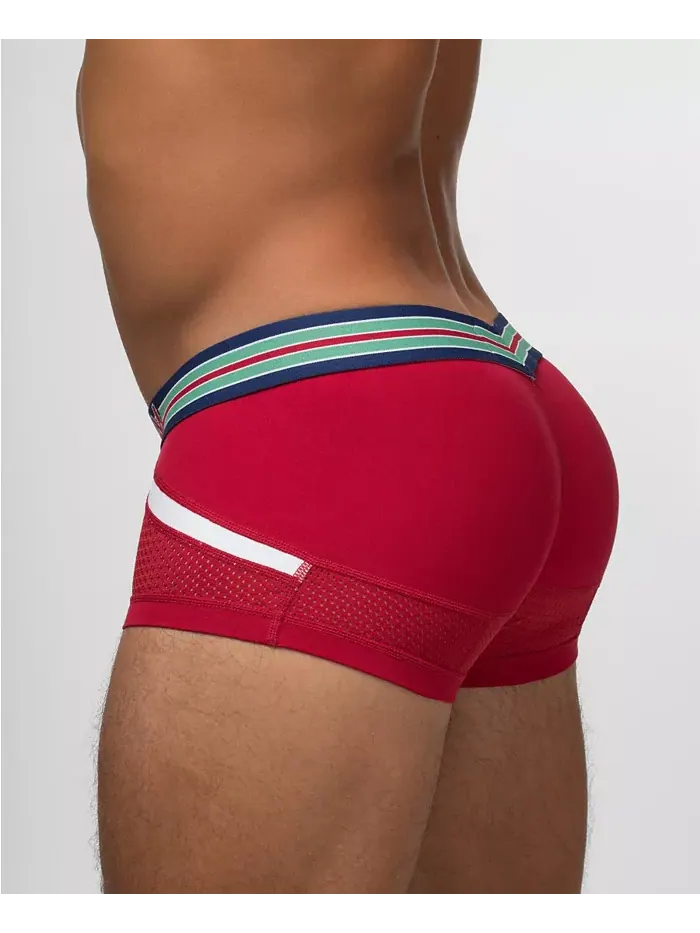 Мужские трусы VARSITY Anatomic Mini Trunk Rounderbum — изображение 4 из 5, красный