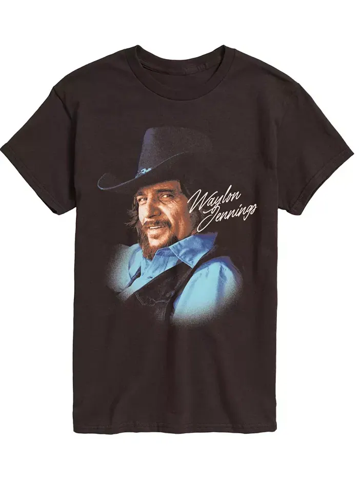 Мужская футболка Waylon Jennings Core с короткими рукавами Airwaves — изображение 1 из 3, коричневый