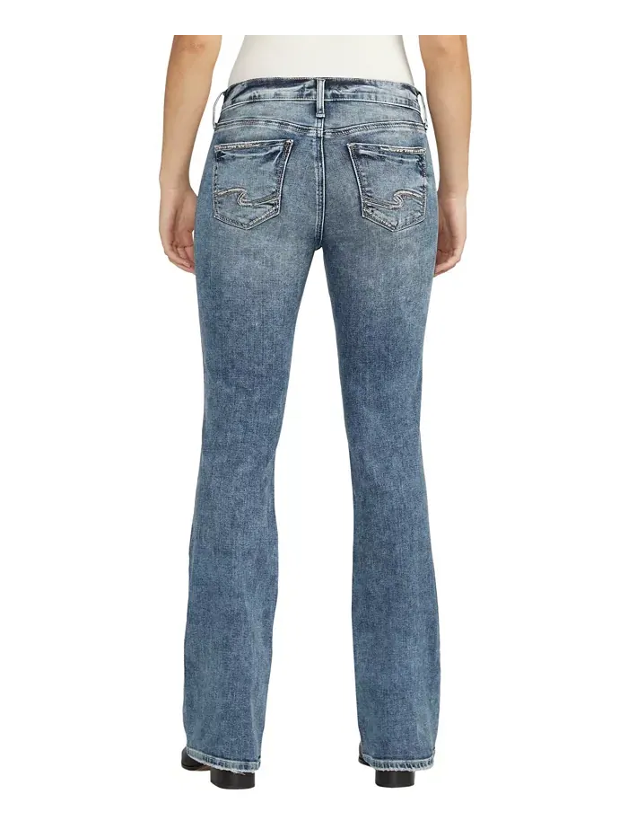 Женские джинсы Suki Mid Rise Bootcut Silver Jeans Co. — изображение 2 из 3, синий