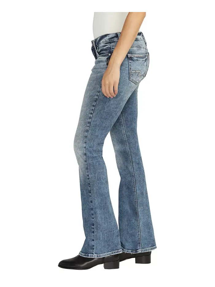 Женские джинсы Suki Mid Rise Bootcut Silver Jeans Co. — изображение 3 из 3, синий
