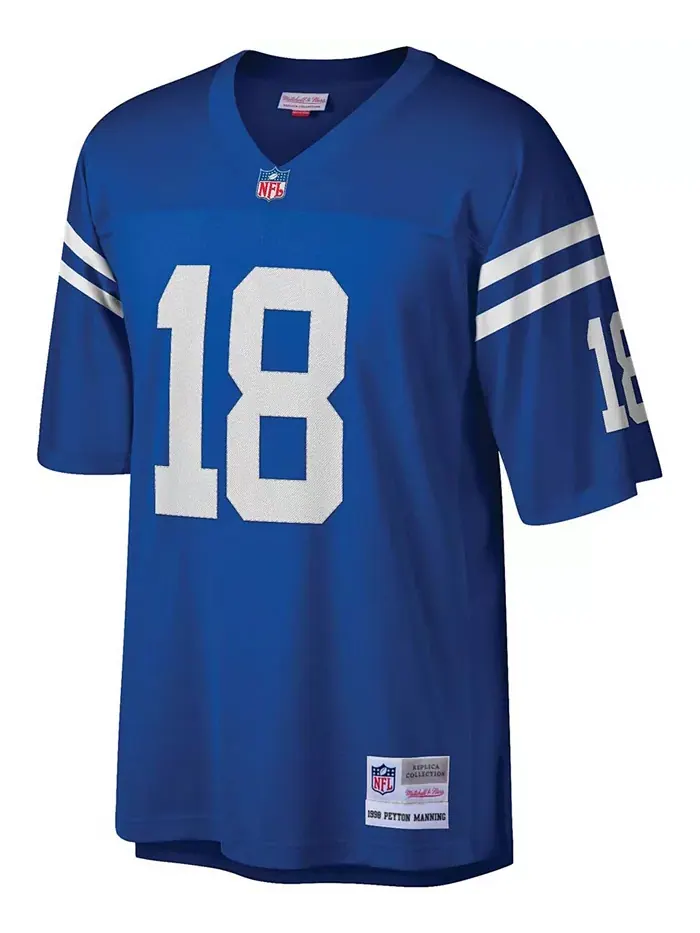 Мужская реплика джерси Peyton Manning в королевском цвете Indianapolis Colts из коллекции Legacy — изображение 2 из 3