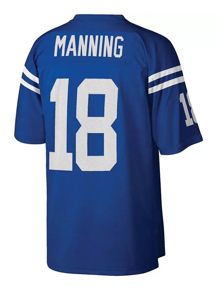 Мужская реплика джерси Peyton Manning в королевском цвете Indianapolis Colts из коллекции Legacy — изображение 3 из 3