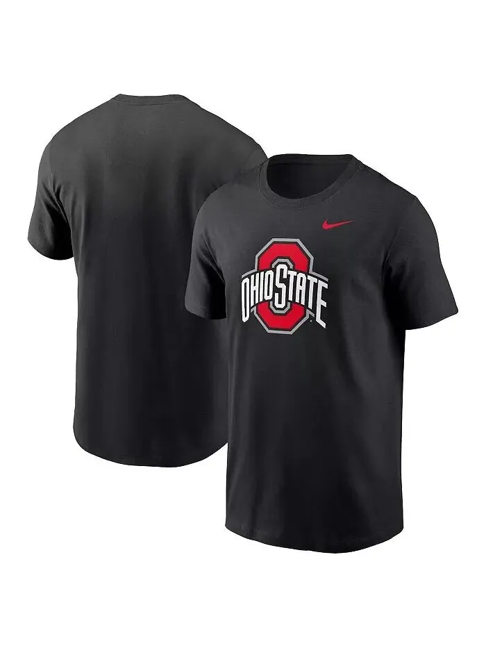 Мужская футболка с логотипом Ohio State Buckeyes Primetime Evergreen Nike — изображение 1 из 3, серый