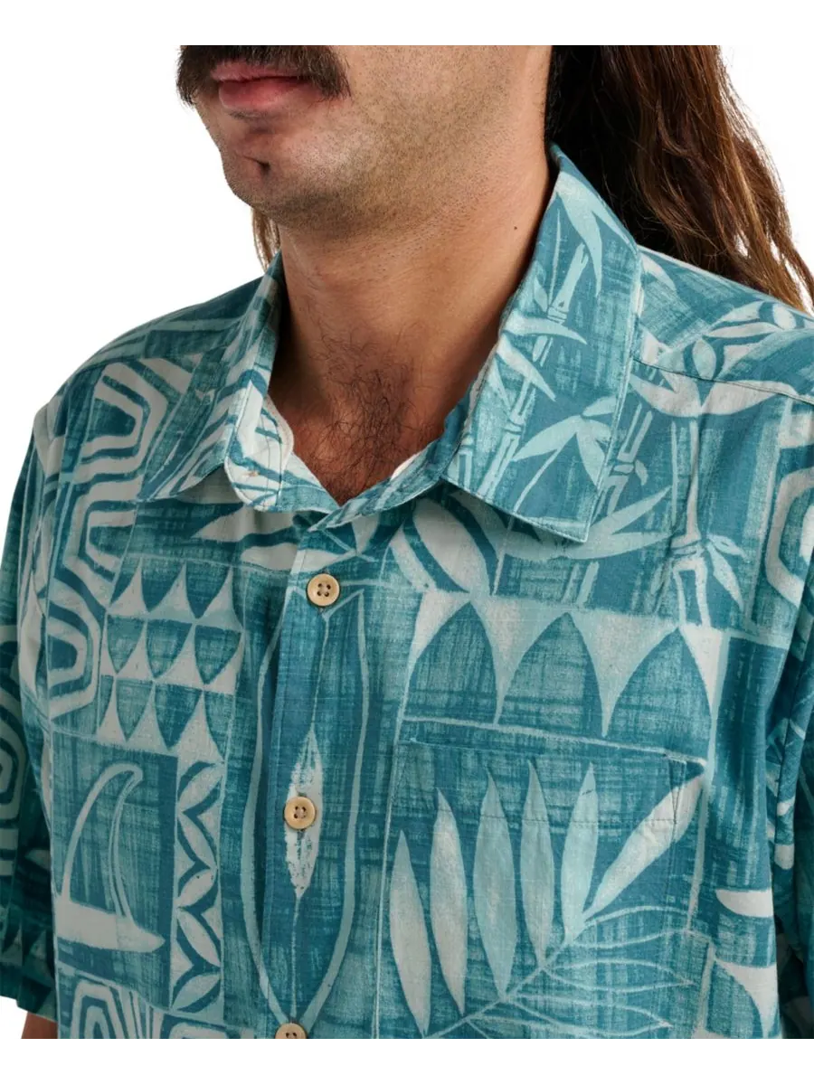 Мужская рубашка Quiksilver Comfort Fit Quiksilver Waterman — изображение 4 из 7, голубой