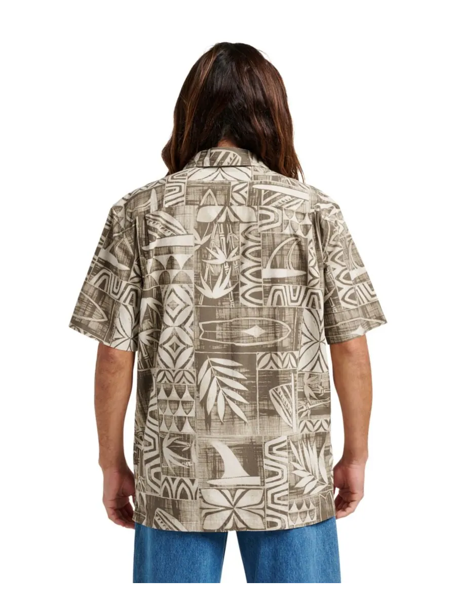 Мужская рубашка Quiksilver Comfort Fit Quiksilver Waterman — изображение 5 из 7, голубой