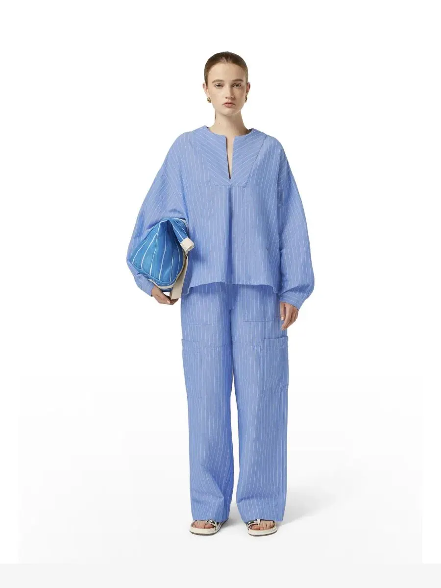 Брюки карго с высокой посадкой и широкими штанинами Noa High-Rise Wide-Leg Pull On Cargo Pant — изображение 2 из 6