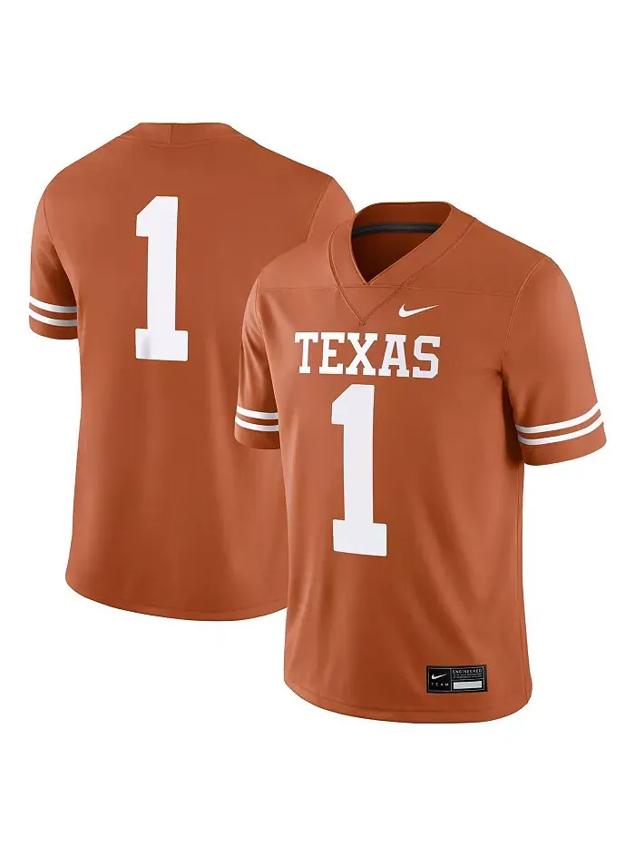 Мужская игровая футболка Texas Longhorns Nike — изображение 1 из 3, оранжевый