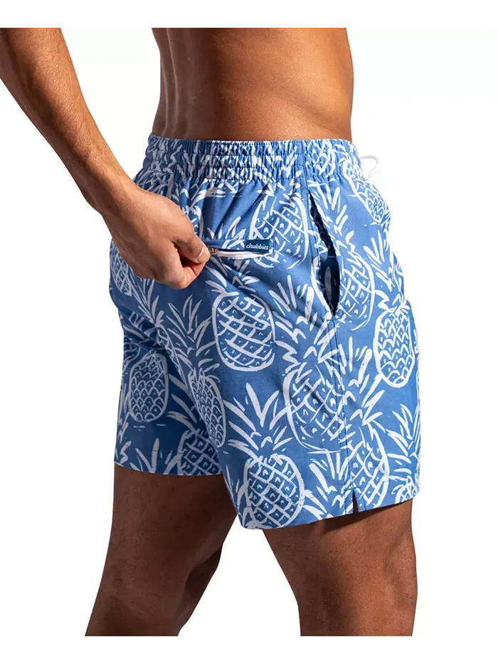 Мужские плавки The Thigh-Naples быстросохнущие 14 см с внутренними шортами-боксерами Chubbies — изображение 3 из 7, синий