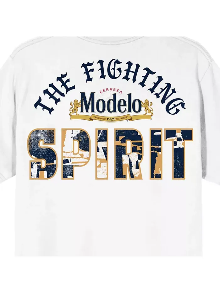 Футболка с коротким рукавом и круглым вырезом Big & Tall The Fighting Spirit, белая - 4XLB Modelo — изображение 5 из 5, белый