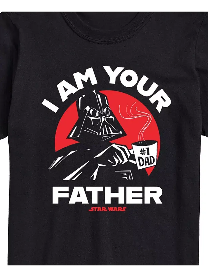 Мужская футболка с коротким рукавом Star Wars I Am Your Father AIRWAVES — изображение 3 из 3, черный
