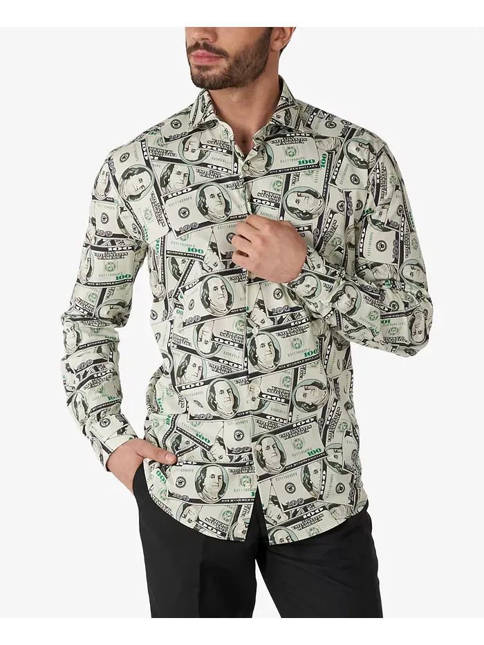 Мужская принтованная рубашки для тематических вечеринок для мужчин OppoSuits — мульти
