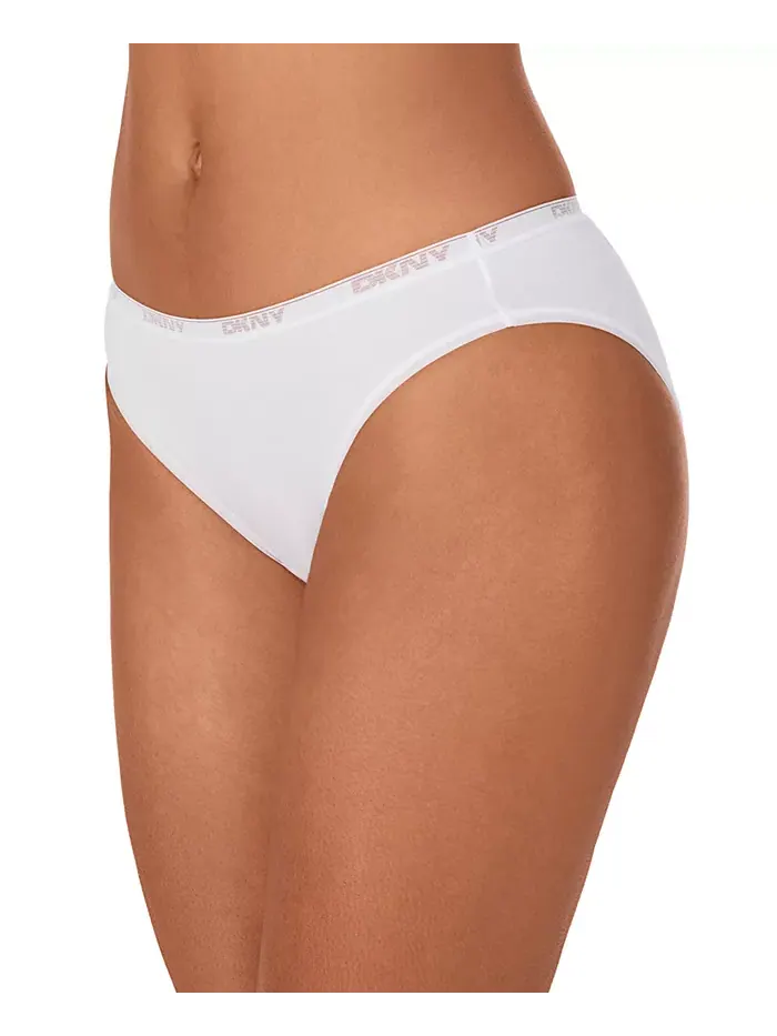 Женское хлопковое бикини-белье DK8462 DKNY — изображение 2 из 3, белый