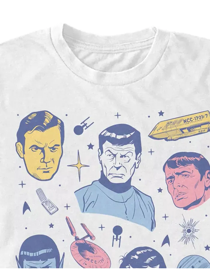 Мужская футболка Star Trek the Original Series с длинным рукавом Fifth Sun — изображение 3 из 3, белый
