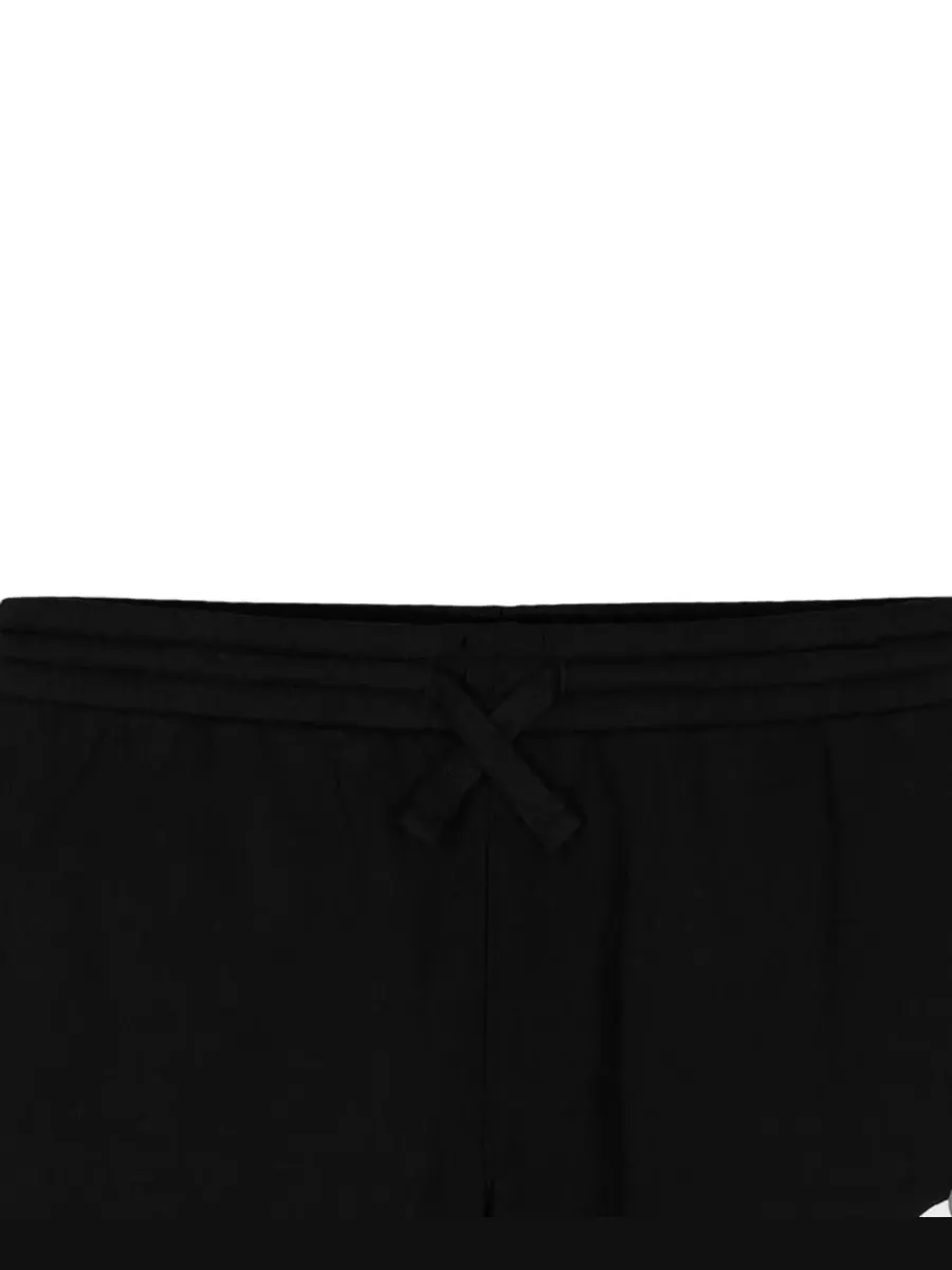 Детские шорты CK Graphic Knit Pull-On Shorts (размер 8-20) из трикотажа с графическим принтом — изображение 7 из 7, черный