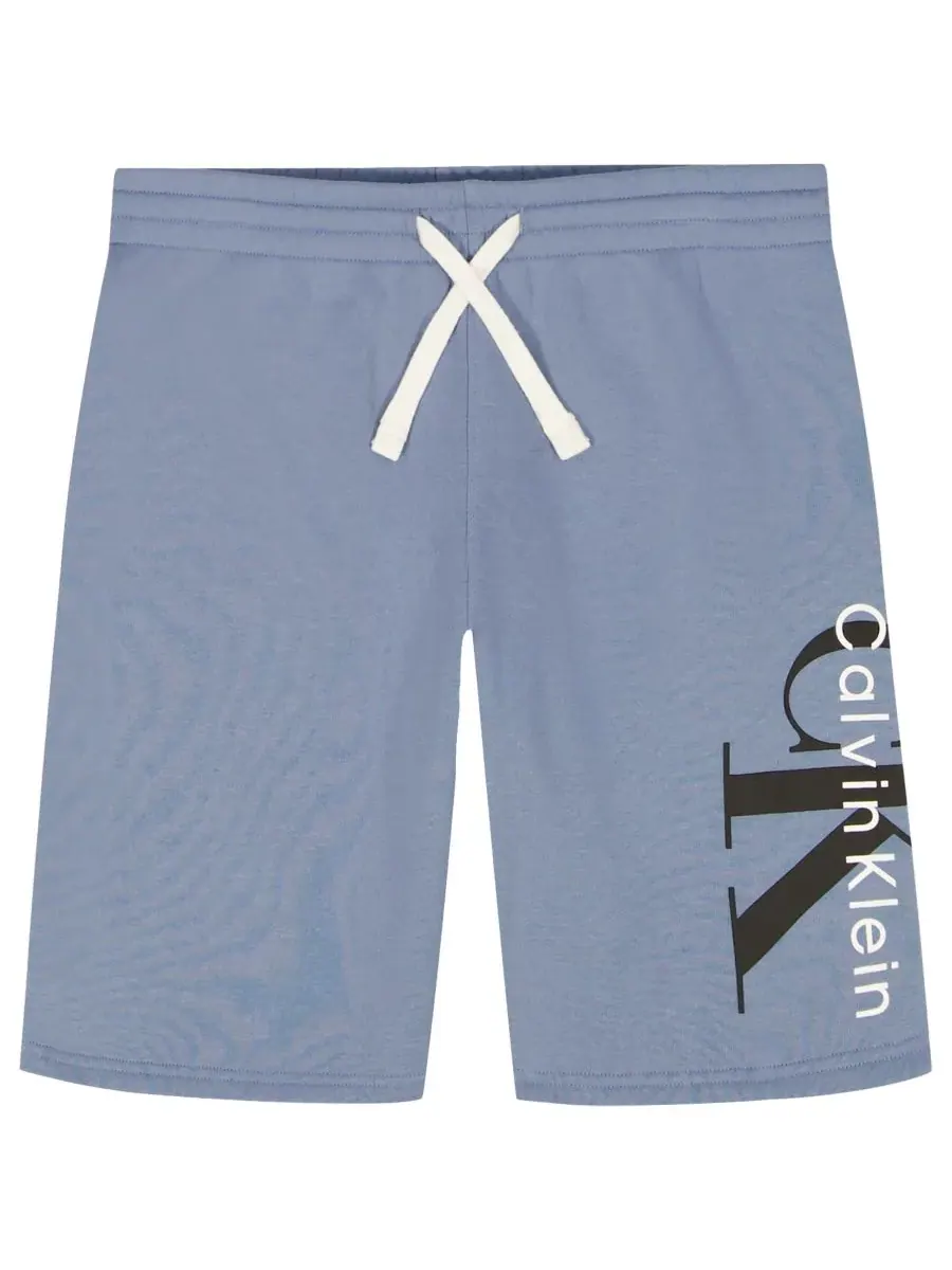 Детские шорты CK Graphic Knit Pull-On Shorts (размер 8-20) из трикотажа с графическим принтом — изображение 3 из 7