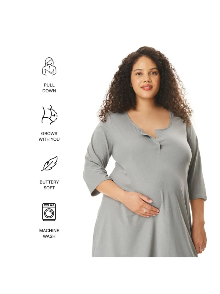 Ночная рубашка для беременных Motherhood Women's Maternity Sleep Henely с отверстием для кормления — изображение 4 из 4