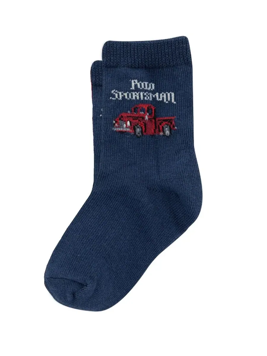 Комплект носков с принтом Vintage Truck Polo Ralph Lauren — изображение 2 из 3, темно-синий