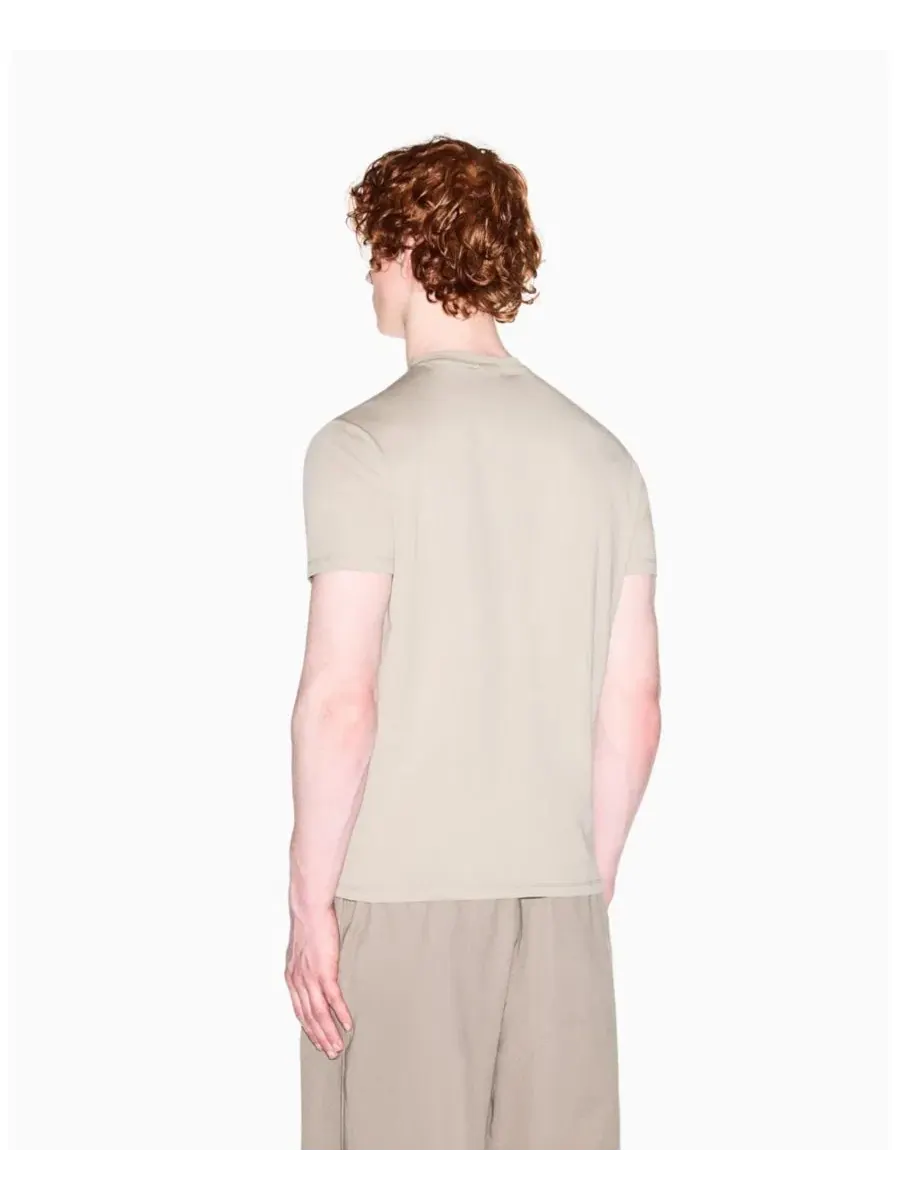 Мужская футболка IBIZA X с тональным логотипом A|X Armani Exchange — изображение 3 из 5, бежевый
