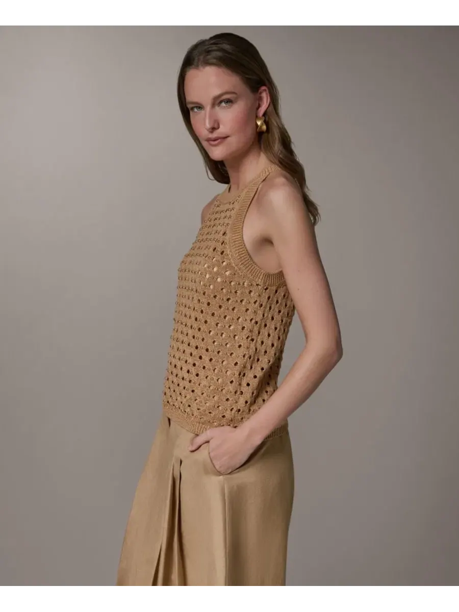 Свитер без рукавов с блестками Donna Karan New York — изображение 3 из 7, олененок