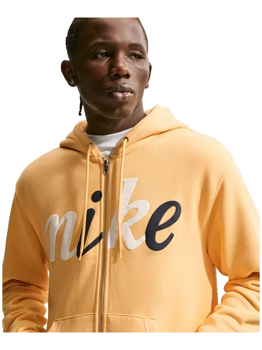 Худи Nike с релакс-посадкой, с капюшоном и принтом — изображение 4 из 5, золотистый