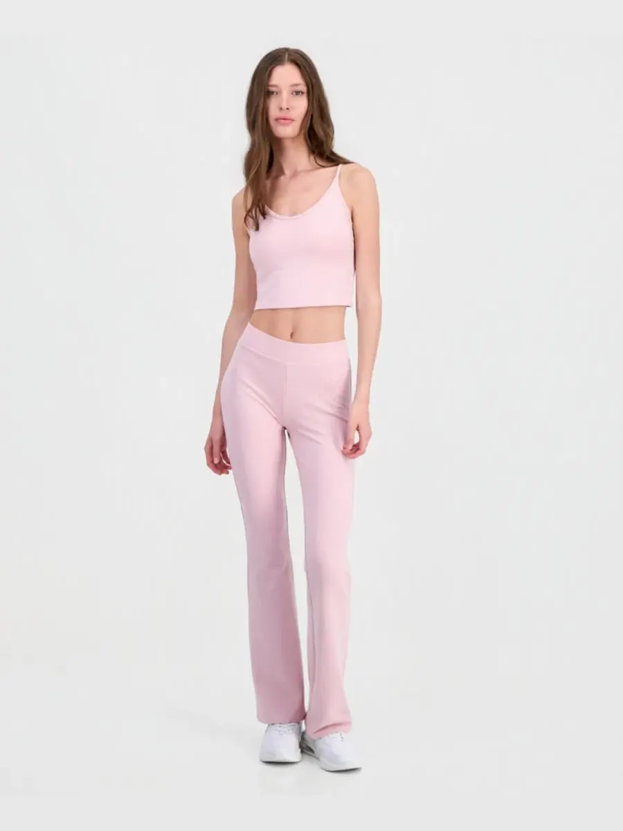 Леггинсы-клеш Syrma Flare Leggings GUESS — изображение 1 из 4, светлый фиолетовый