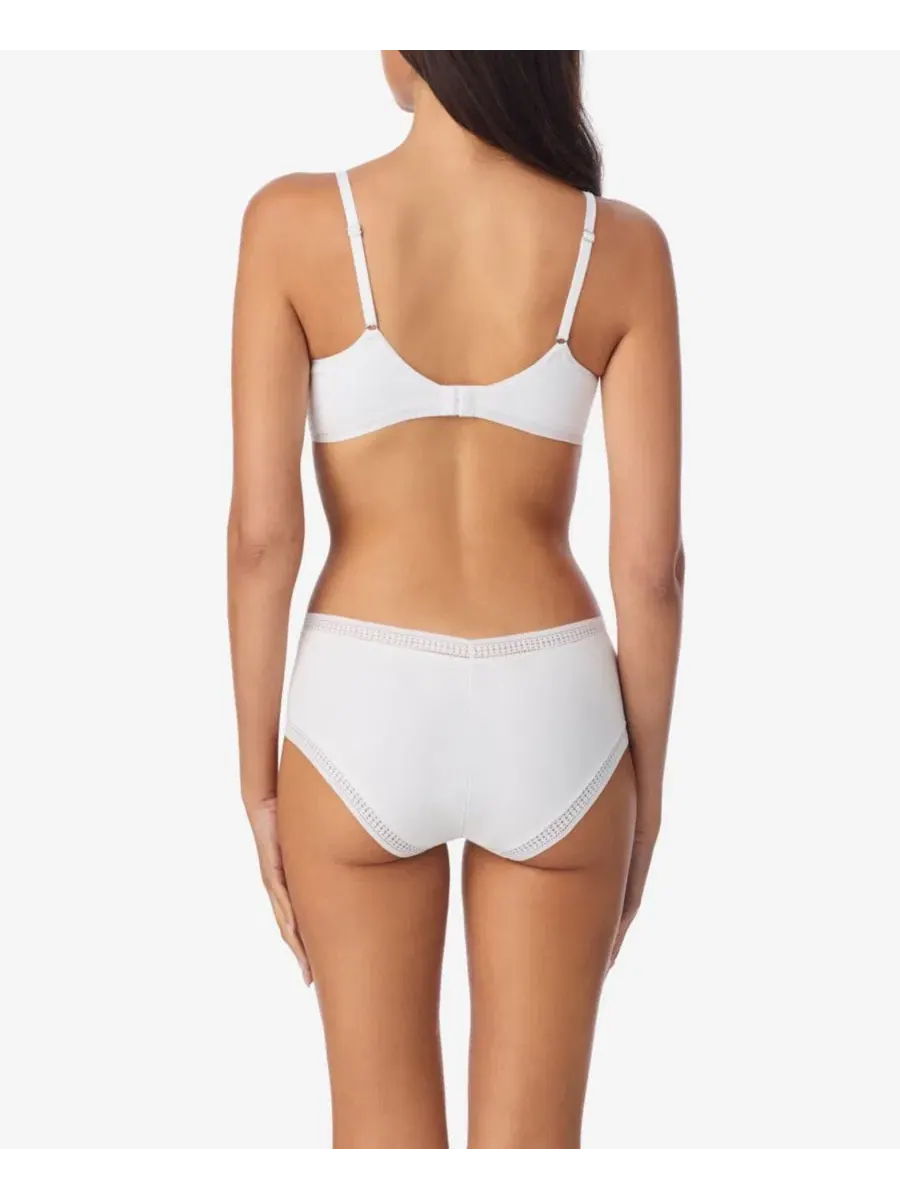 Женские хлопковые бюстгальтеры Cabana Cotton без косточек с эффектом пуш-ап On Gossamer — изображение 3 из 3, белый