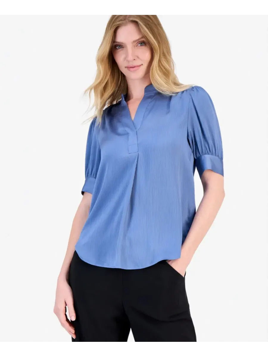 Блуза Anne Klein с коротким рукавом-фонарик