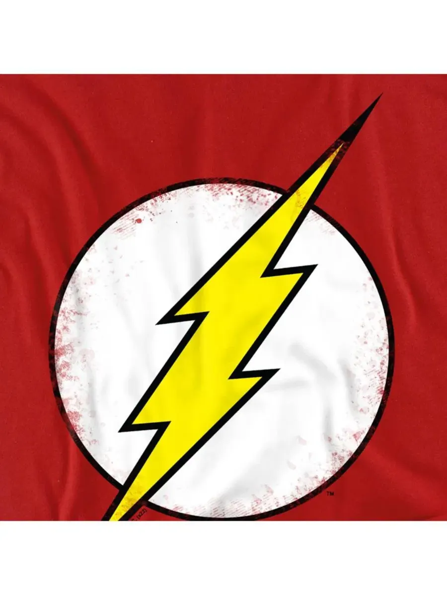 Футболка с принтом The Distressed Flash — изображение 2 из 3, красный