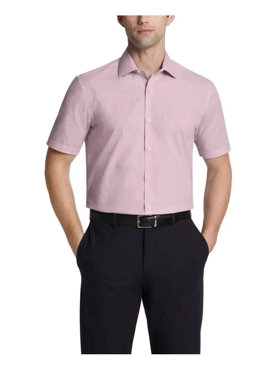 Рубашка с коротким рукавом и отложным воротником Slim Fit Van Heusen