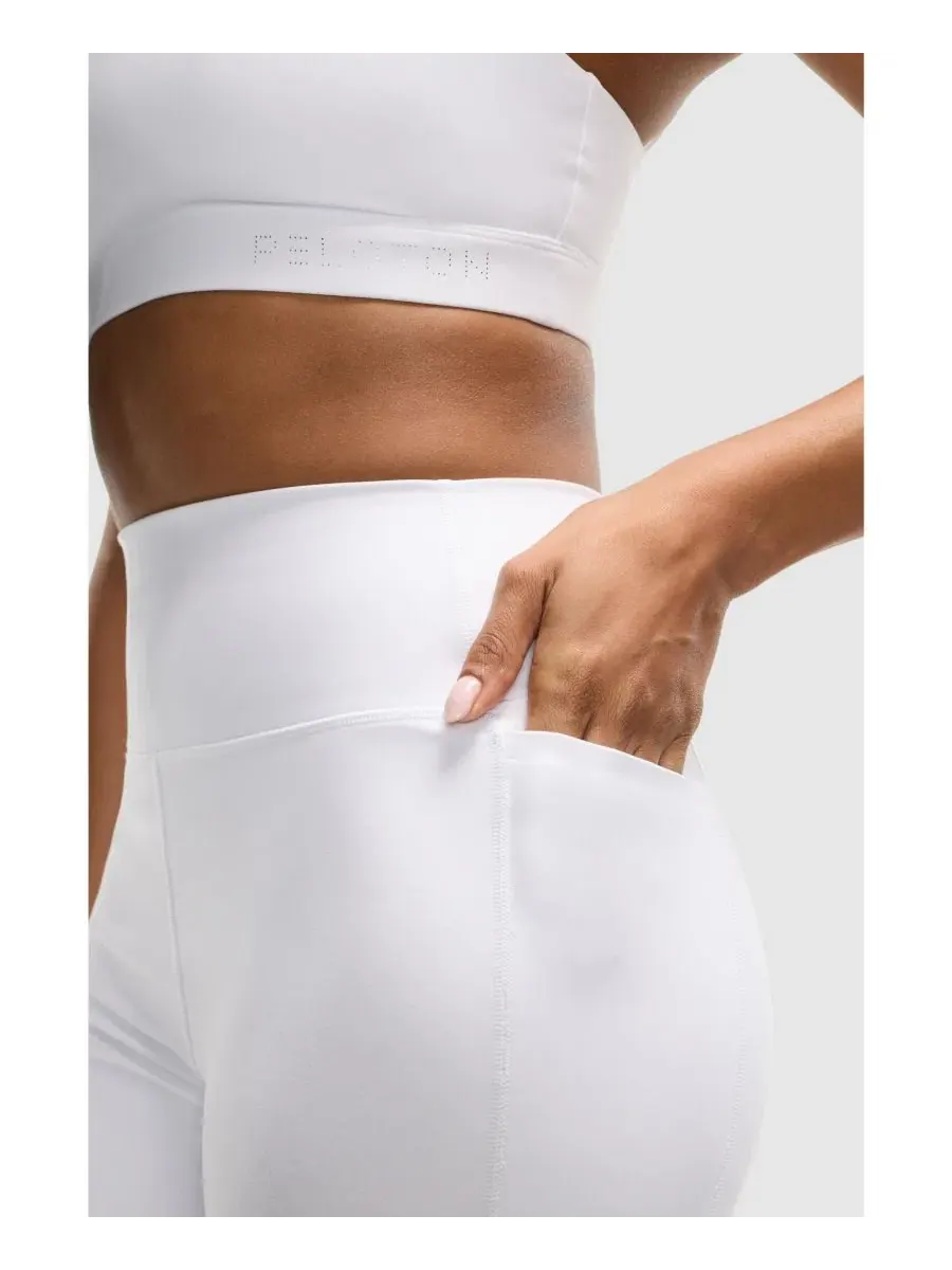 Леггинсы с высокой посадкой и боковыми карманами Cadent High Rise Pocket Legging Peloton — изображение 6 из 6, белый